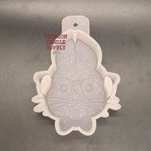 Load image into Gallery viewer, Rabbit / Bunny with Glasses Silicone Mold  4” W x 5” T x 1&quot; deep
