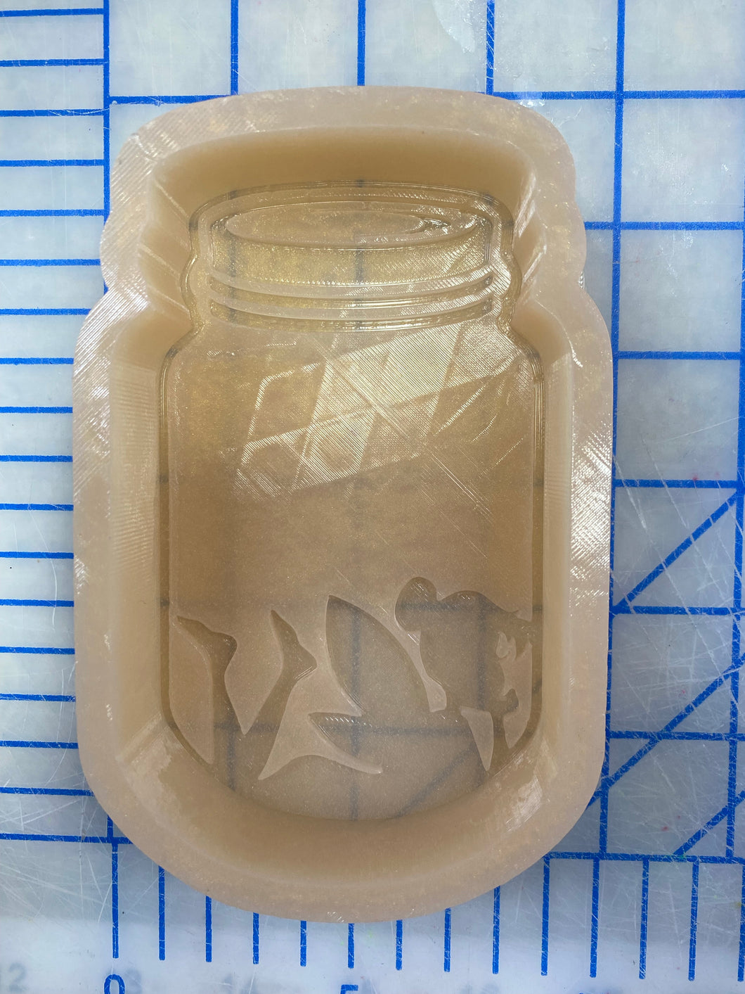 Mason Jar Fairy Silicone Mold 5x3.5x1