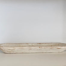 Load image into Gallery viewer, Wooden Dough Bowl Rectangle  Rustic 19” Length X 5”Wide X 2”Tall
