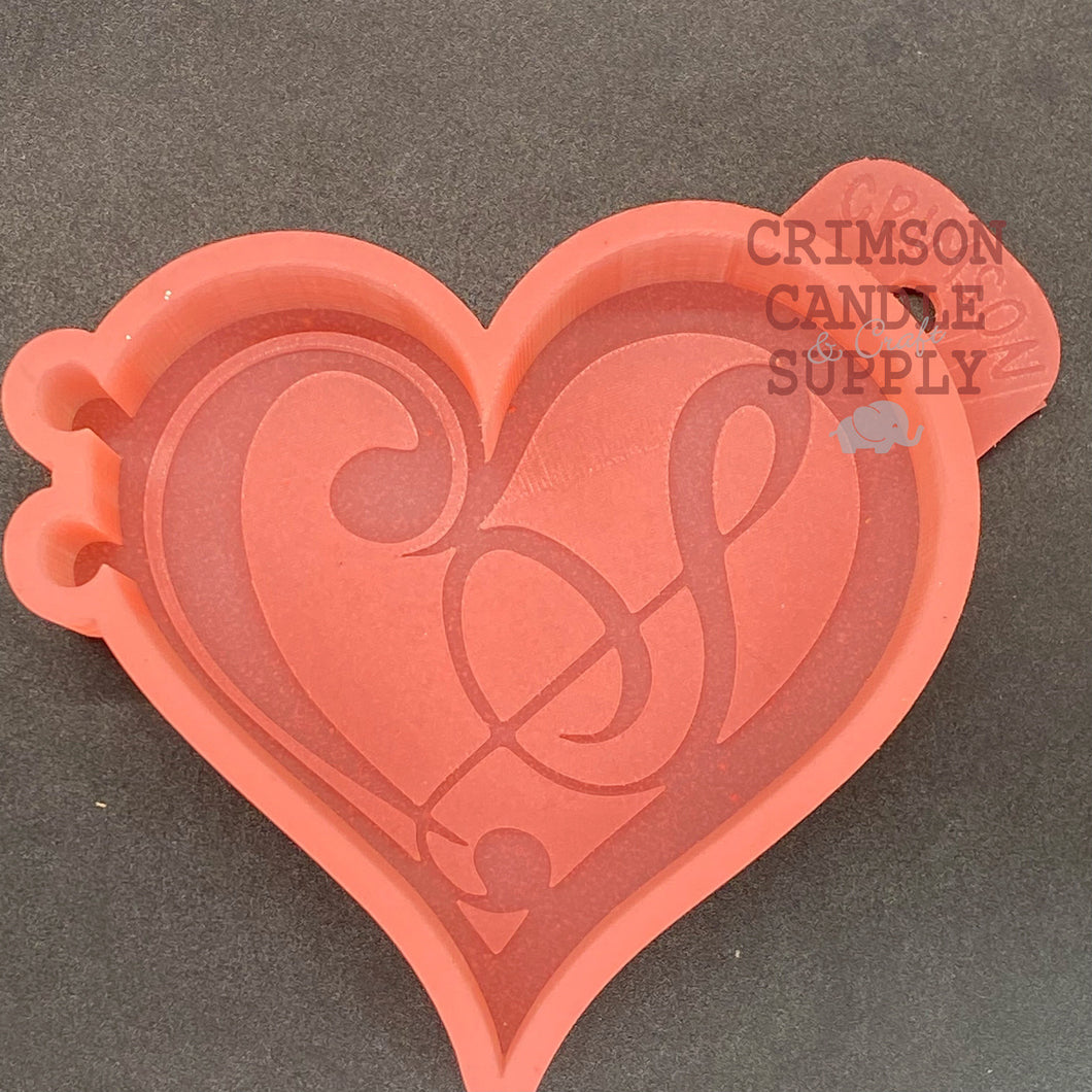 Music Heart Silicone Mold 4