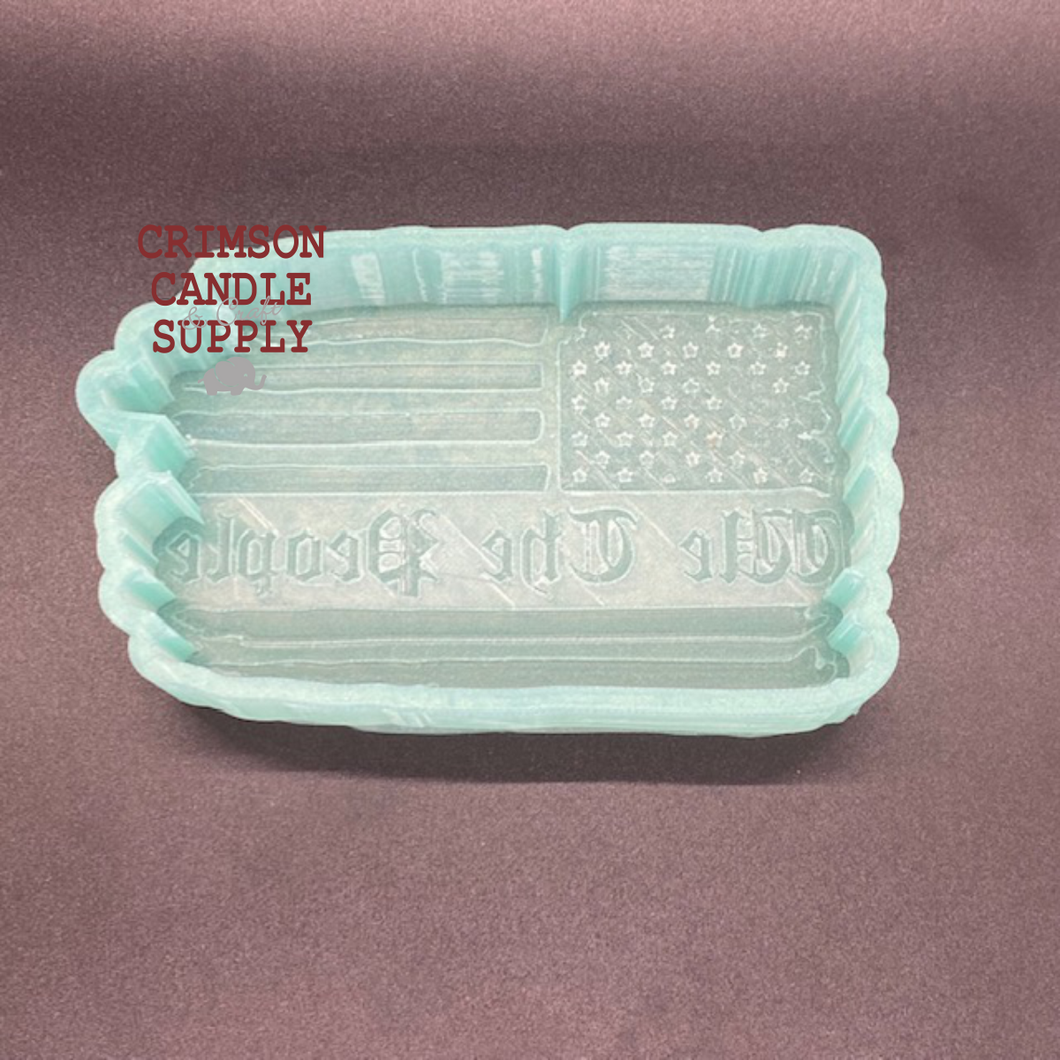 We The People Flag Silicone Mold  3” W x 5” T x 1