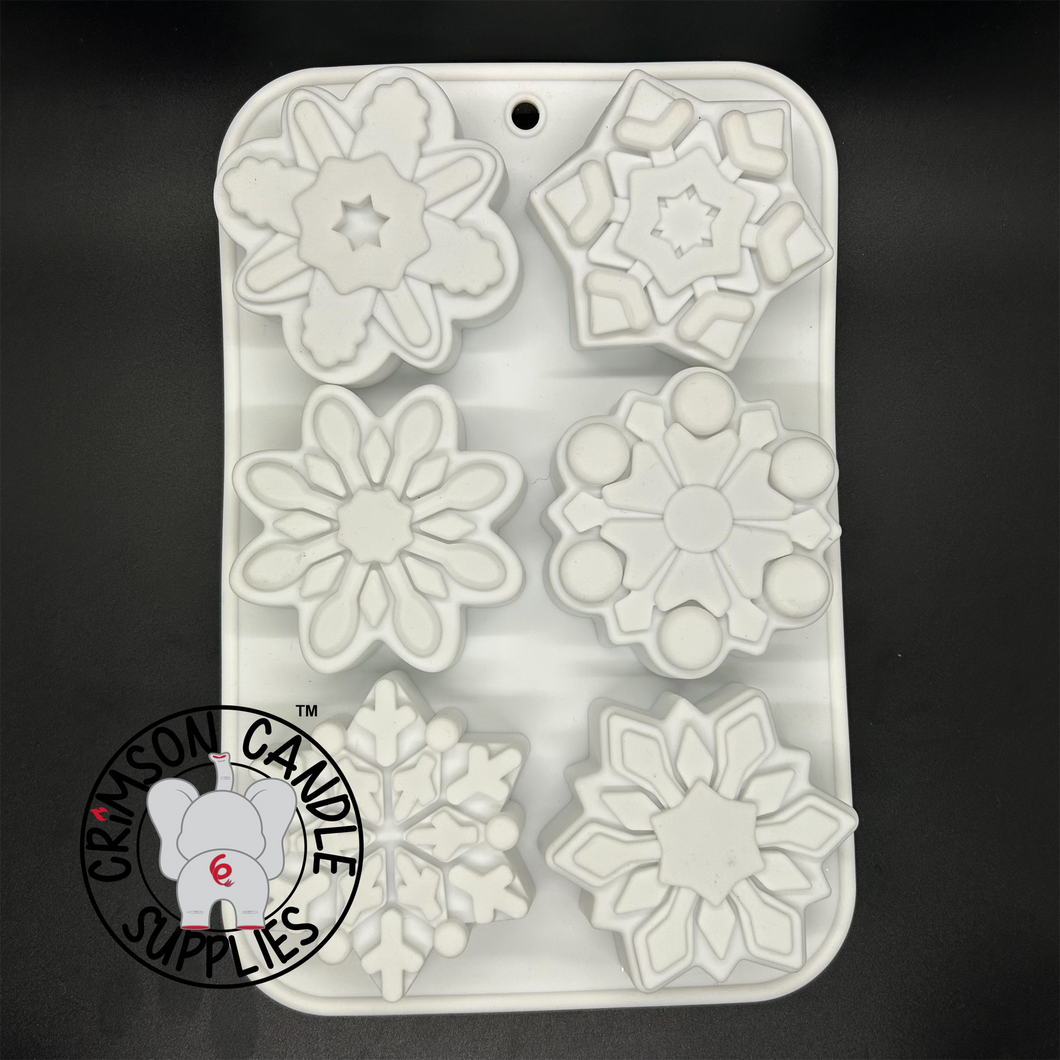 Snowflakes 6 pack Silicone Mold