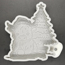 Load image into Gallery viewer, Highland Christmas 4.5&quot; x 5&quot; x 1 Silicone Mold
