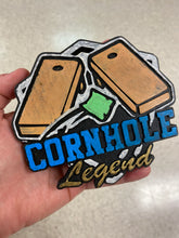 Load image into Gallery viewer, Cornhole Legend Silicone Mold 4.5&quot; Wide x 4&quot; Tall x 1&quot; Deep
