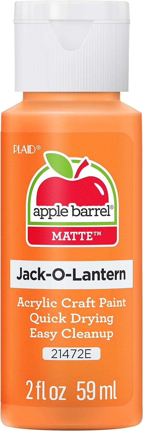 Apple Barrel Matte Jack-O-Lantern
