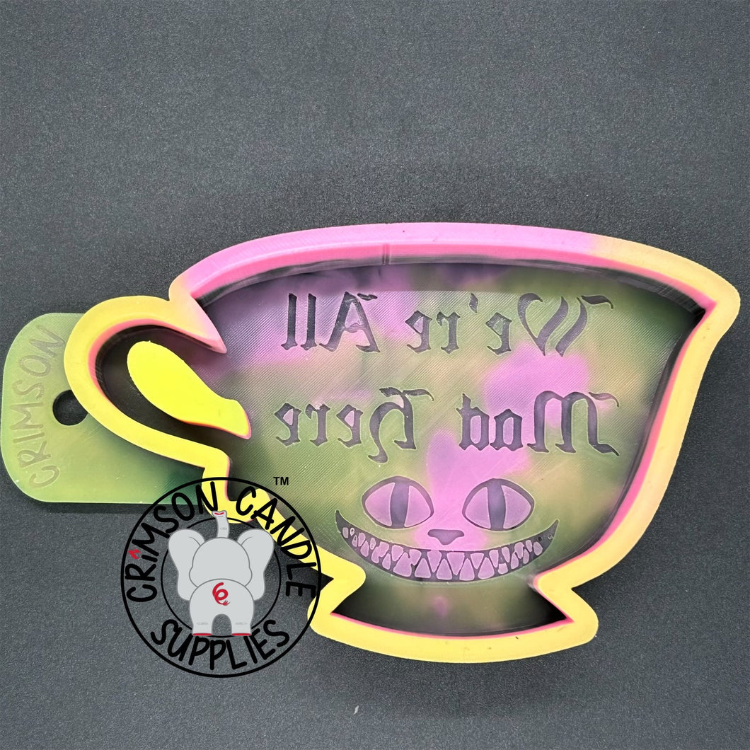 Mad Here Teacup Silicone Mold 3” H x 5