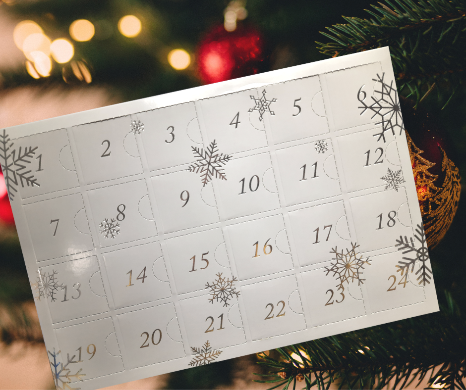 Snowflake Advent Calendar Box and Tray