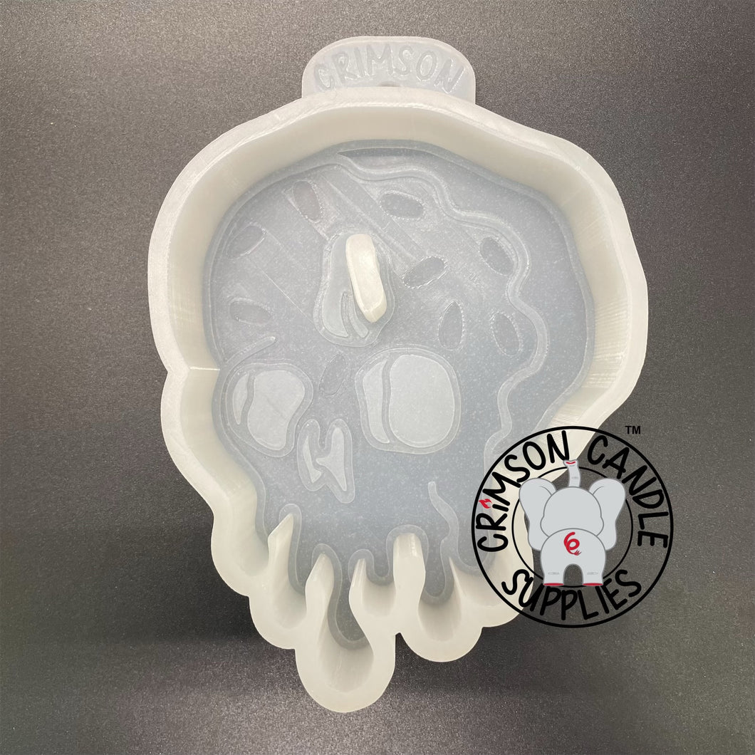 Donut Drip Skull Silicone Mold