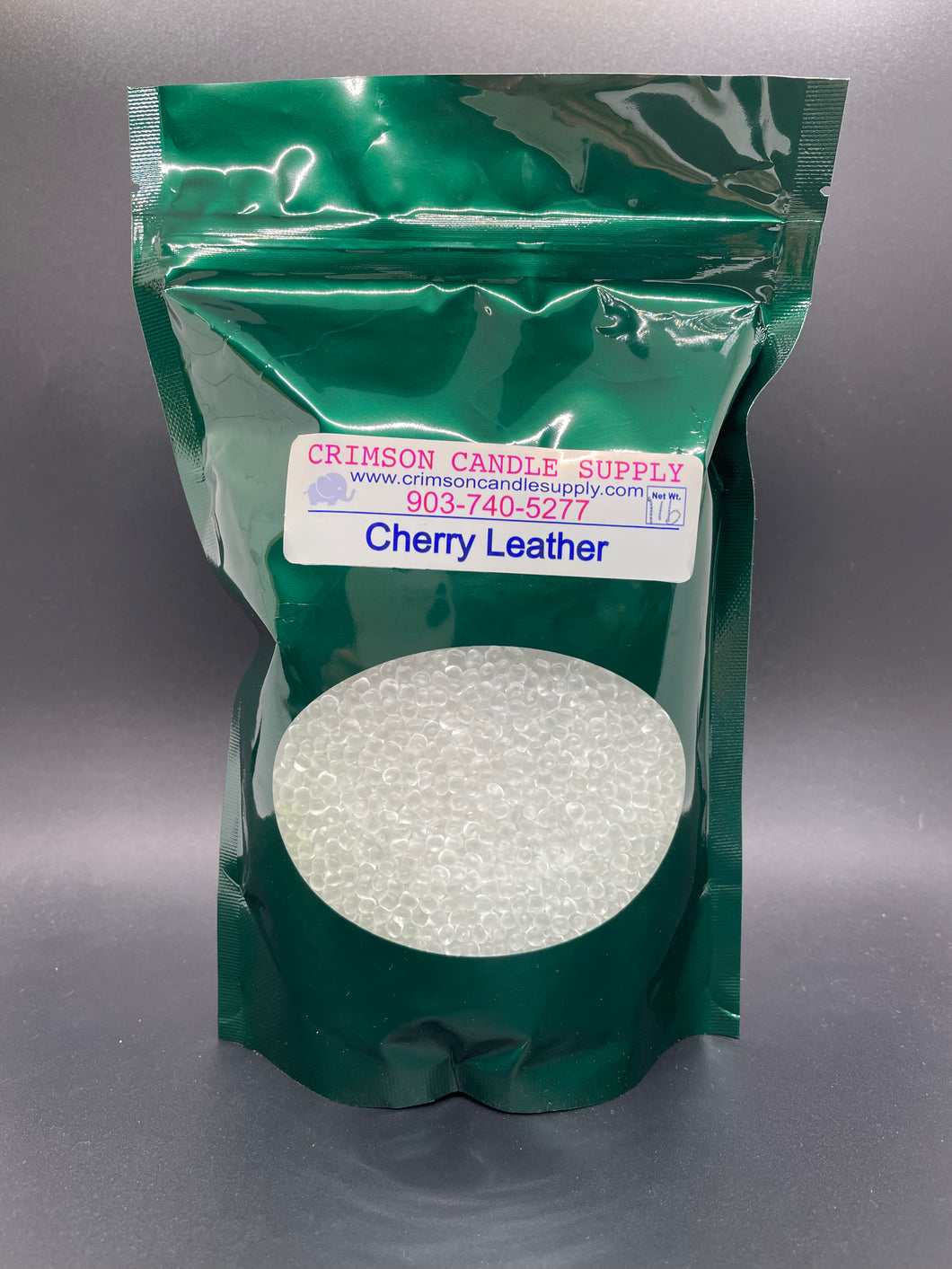 Cherry Leather Scented Aroma Beads 16 oz. Bag