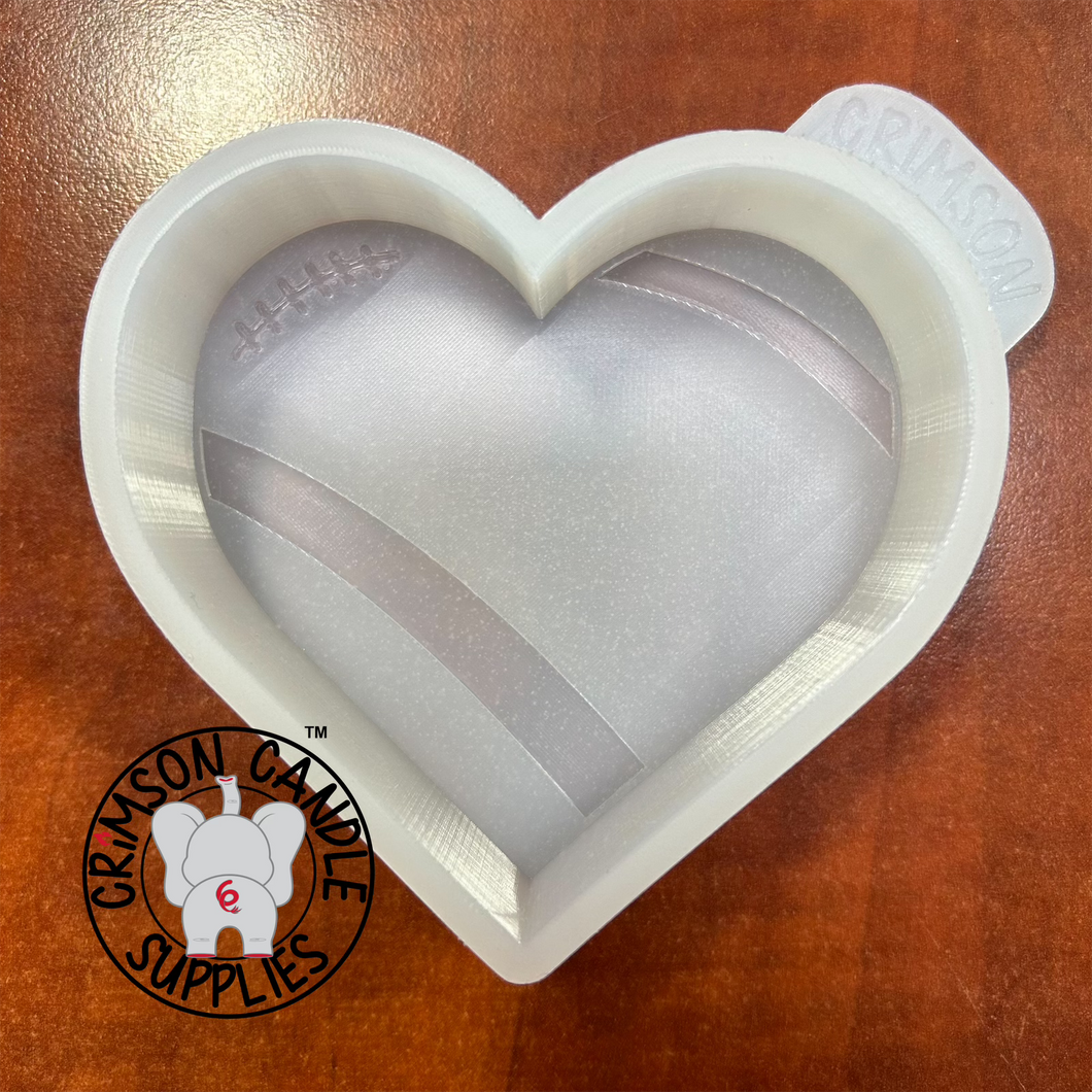 Heart Football Silicone Mold 3.5