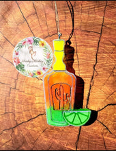 Load image into Gallery viewer, Tequila Bottle with Lime Silicone Mold 3” wide x 5.5” tall x 1&quot; deep
