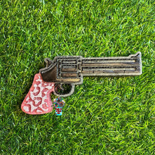 Load image into Gallery viewer, Revolver Pistol with Leopard Print Silicone Mold 6” W x 3” T x 1” D
