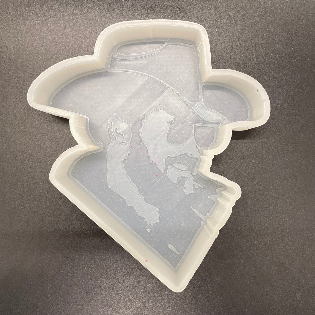 Cowboy Side Profile Silicone Mold