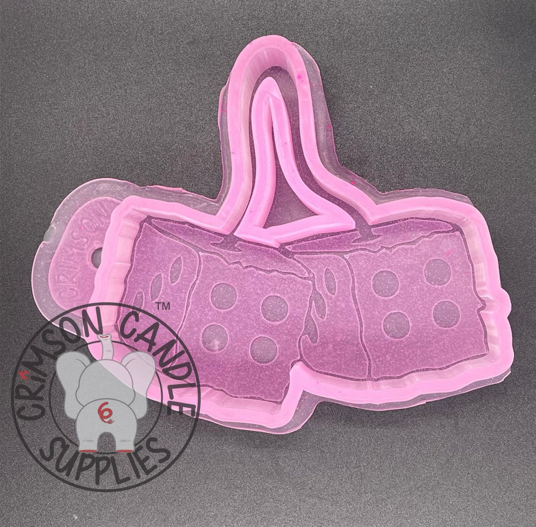 Fuzzy Dice Silicone Mold