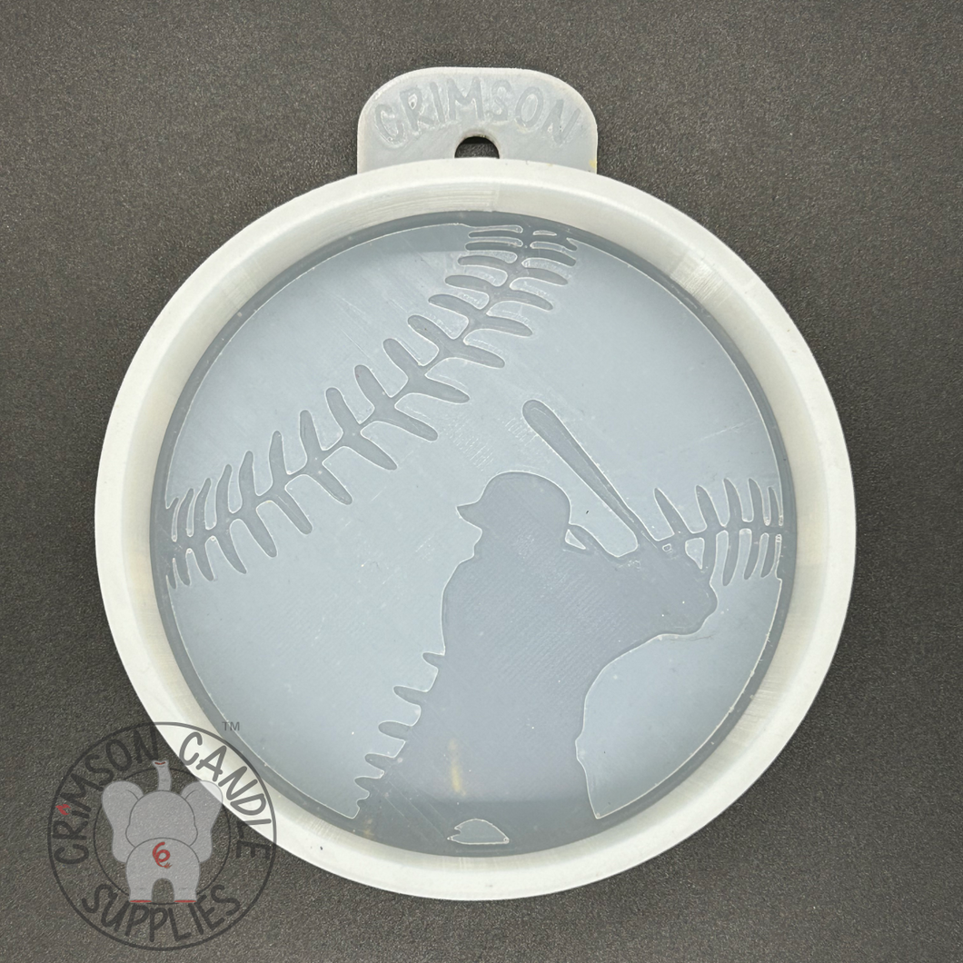 Baseball Player Silhouette Silicone Mold