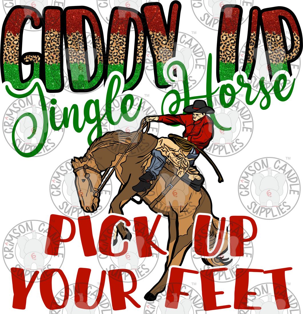 Giddy Up Jingle Horse PNG