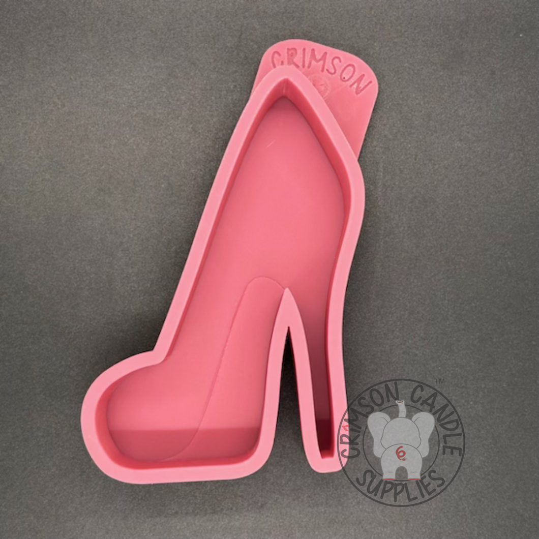 Stiletto High Heel Shoe Silicone Mold  3” W x 4.5” T x 1