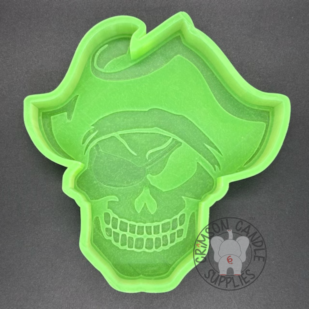Pirate Silicone Mold 5.5” tall x 5” wide x 1