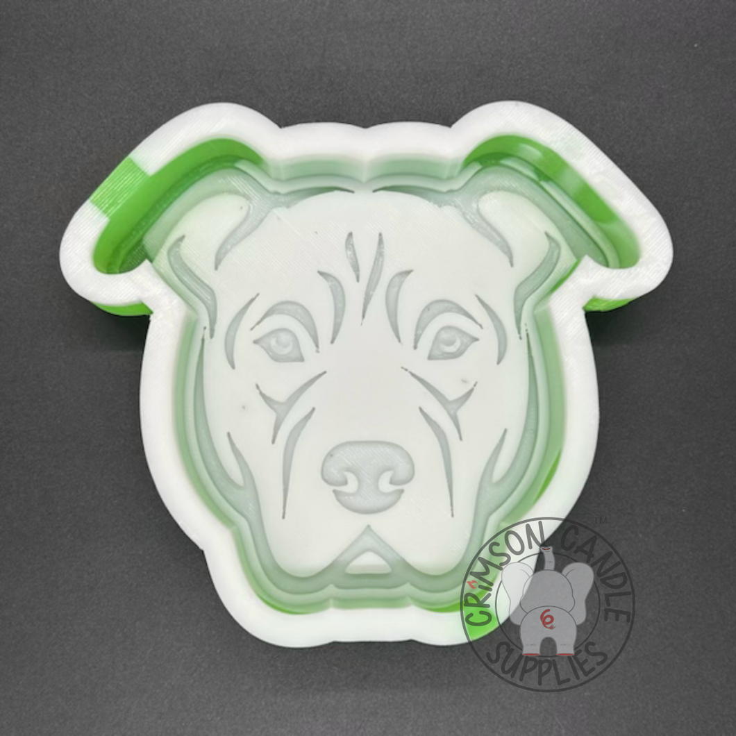 Pit Bull Silicone Mold 4.5H x 5W x 1