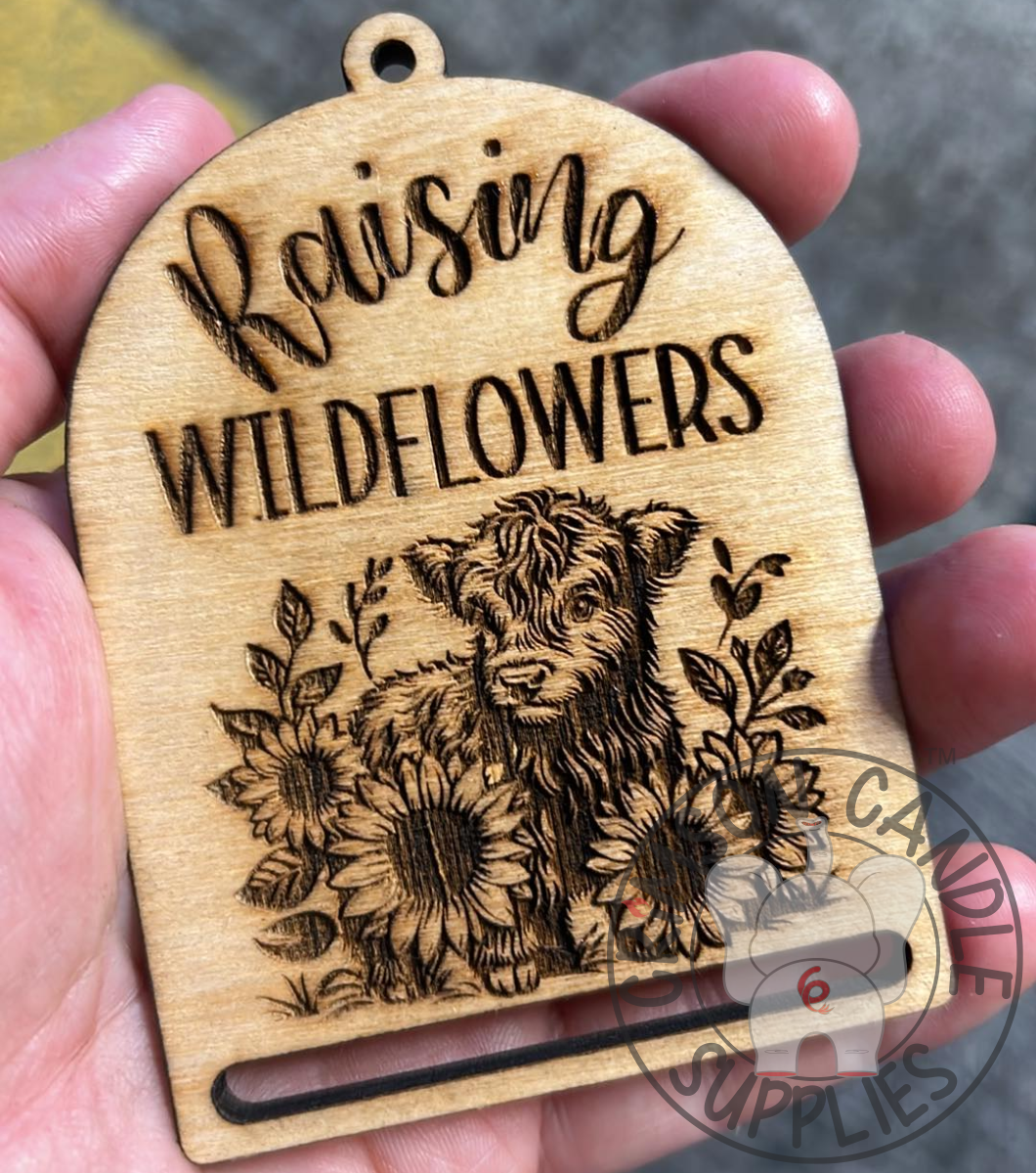 Raising Wildflowers Wooden Ornament