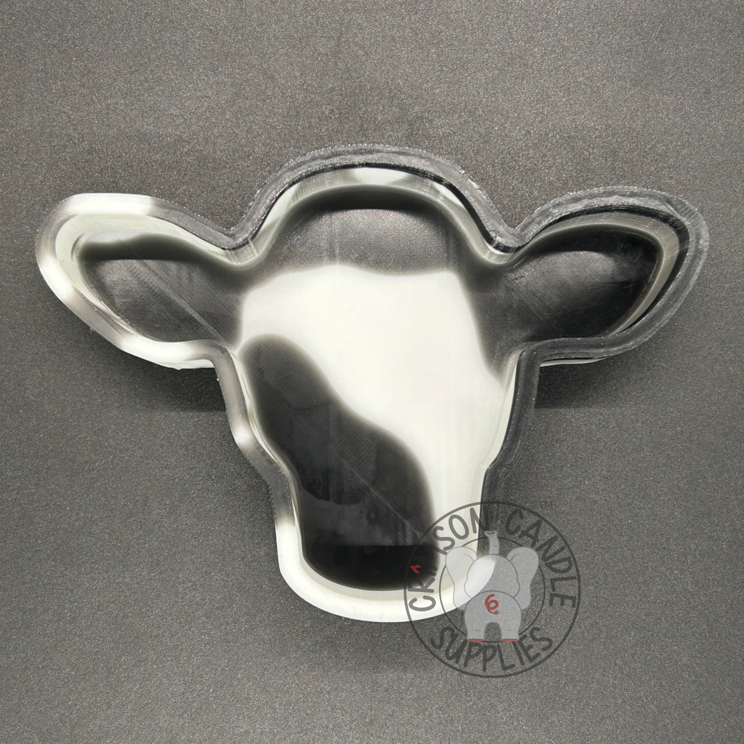 Steer / Heifer Head Silicone Mold 3.5” tall x 5” wide x 1
