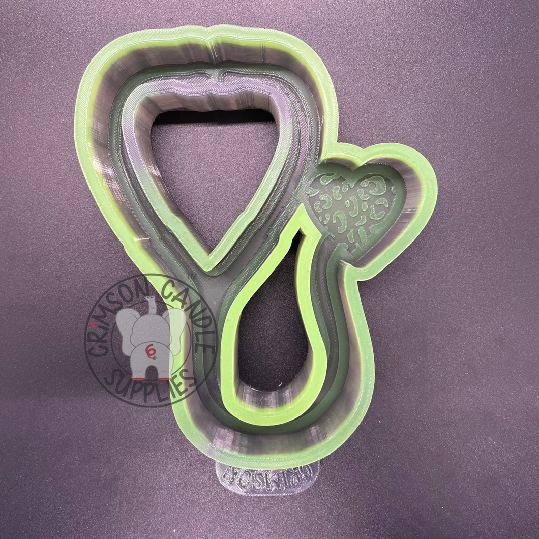 Leopard Heart Stethoscope Silicone Mold