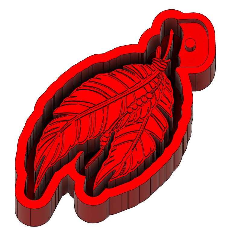 Tribal Feathers STL File