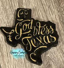 Load image into Gallery viewer, God Bless Texas Silicone Mold 4.5&quot; tall x 4.5 x 1&quot; deep
