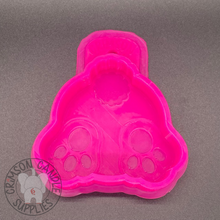 Load image into Gallery viewer, Bunny Bottom Silicone Mold 3.5&quot; wide x 3.25&quot; tall x 1&quot; deep
