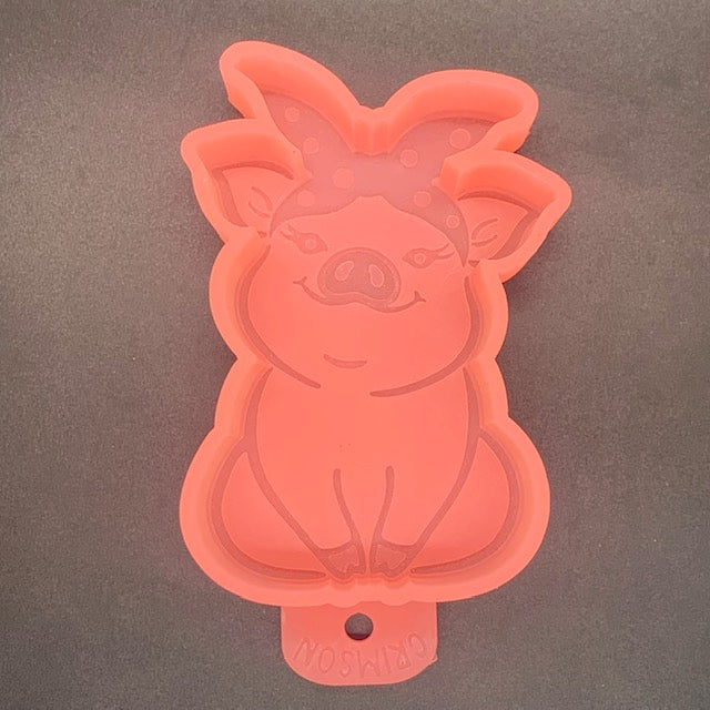 Piggy Silicone Mold 3.5” wide x 5” tall x 1