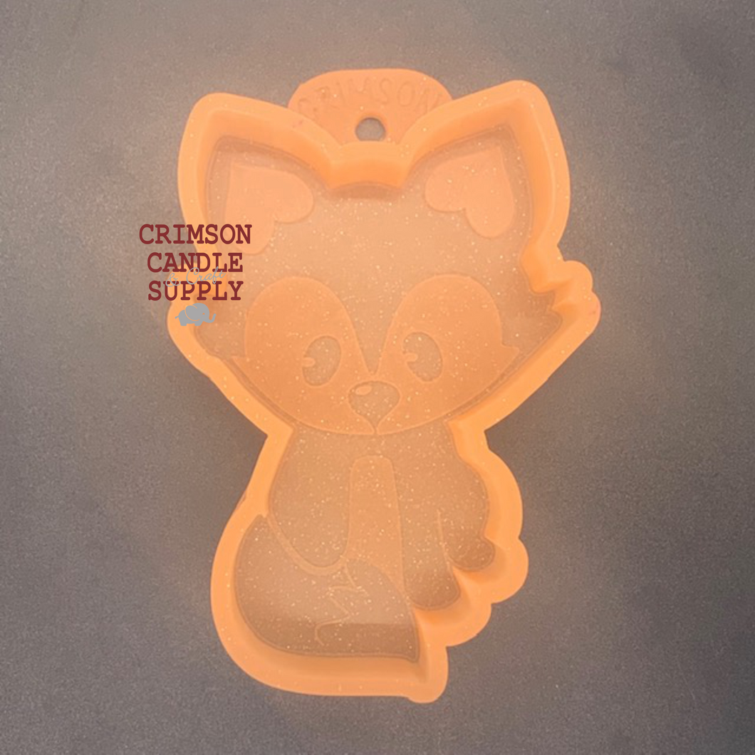 Baby Fox Silicone Mold  5 T x 3.25” W x 1