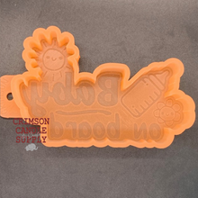 Load image into Gallery viewer, Baby On Board Silicone Mold 4” H x 6&quot; W x 1&quot; deep
