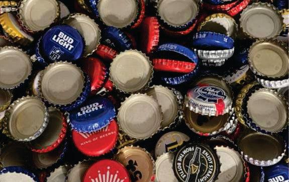 Beer Bottle Caps (Used) (Pack of 10)