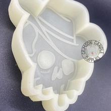 Load image into Gallery viewer, Cowboy Drip Skull with Hat Silicone Mold
