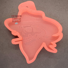Load image into Gallery viewer, Cowboy Skeleton Silicone Mold  4.5” H x  4.5&quot; W x 1&quot; deep
