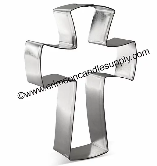 Cross Curved Cookie Cutter 4 3/8