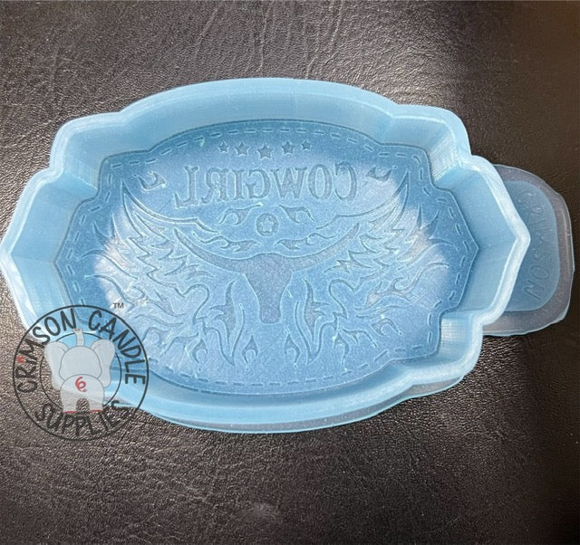 Cowgirl Belt Buckle Silicone Mold 5