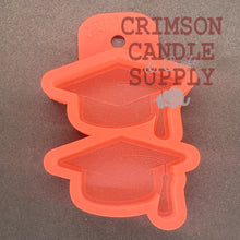 Load image into Gallery viewer, Graduation Cap Vent Clip Silicone Mold  3” H x  2.5&quot; W x 1&quot; deep
