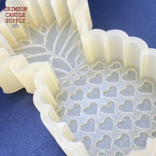 Load image into Gallery viewer, Hearts Pineapple Silicone Mold 5” tall x 3” wide x 1&quot; deep

