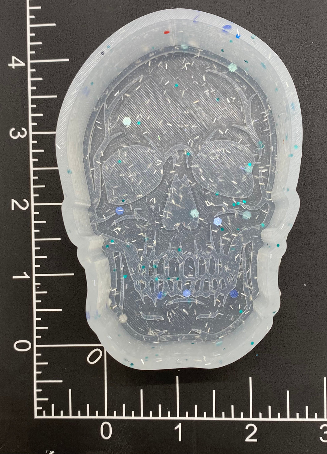 Skull Silicone Mold 3”W x 4”H x 1