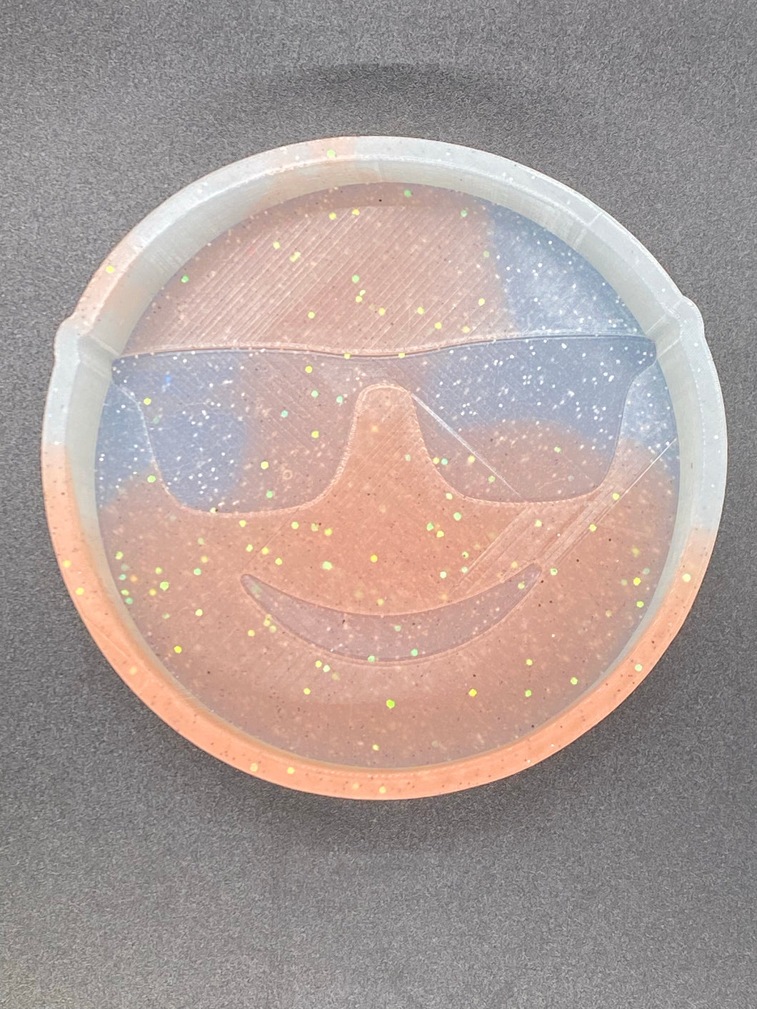 Smiley Sunglasses Emoji Silicone Mold  4.” W x 4.” T x 1