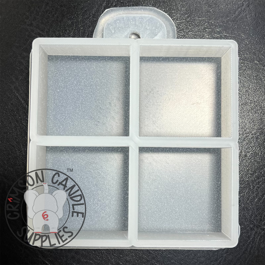 Square 4 Pack Mini Silicone Mold 4.25