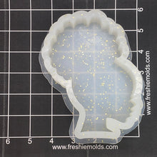 Load image into Gallery viewer, Afro girl Silicone Mold 4&quot;W x 5&quot;H x 1&quot; deep
