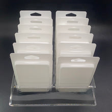 Load image into Gallery viewer, Wax Melt 6 Compartment (2 part) White 12 Ct. with Display Tray (Clear)
