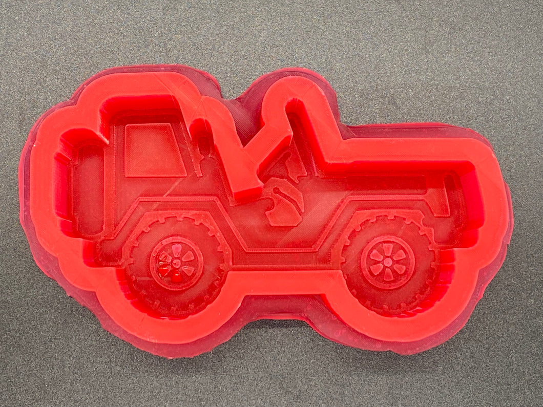 Military Utility Vehicle Silicone Mold 2.5”tall x 4.5”wide x 1