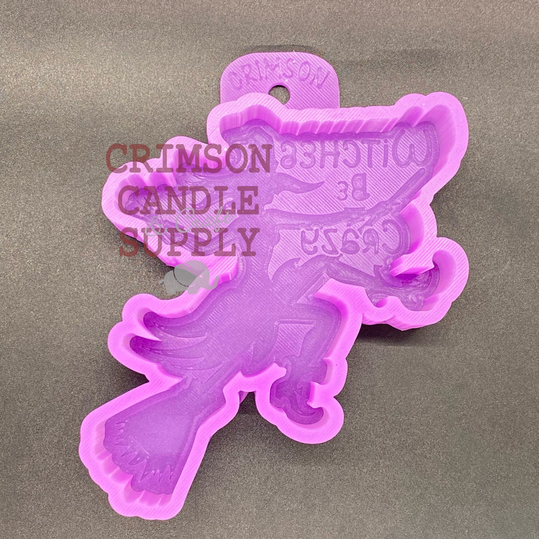 Witches Be Crazy (©CCS) Silicone Mold 5” tall x 4.5” wide x 1