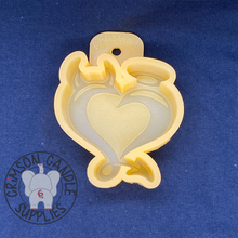 Load image into Gallery viewer, Angel / Devil Heart Silicone Mold 1&quot; deep
