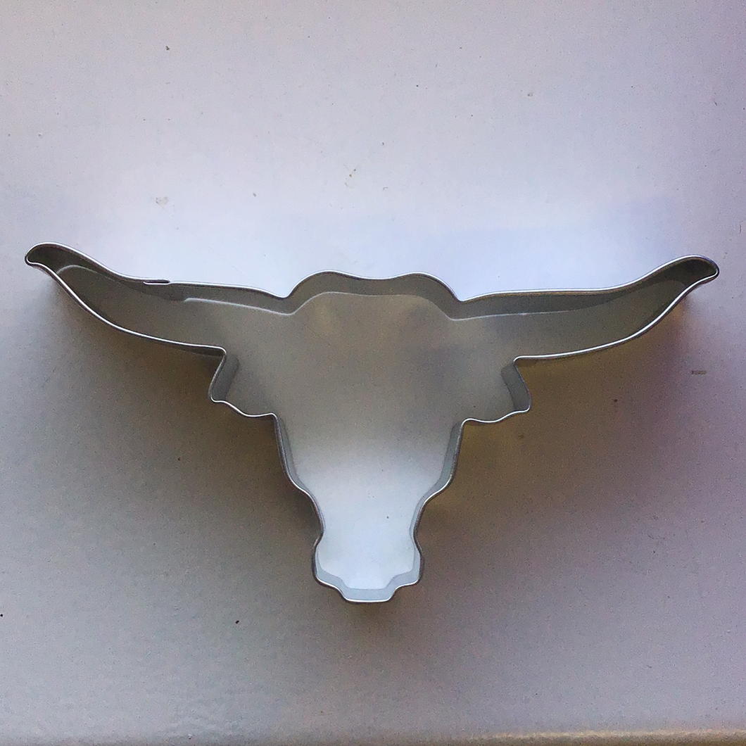 Longhorn metal cookie cutter 3 in.