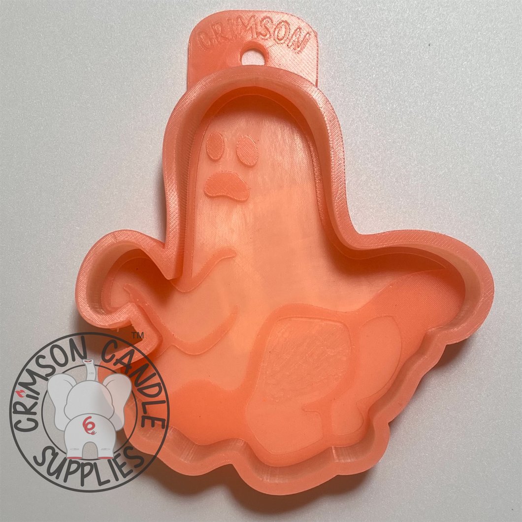 Ghost With Skeleton Hand Print Hiney Silicone Mold (©CCS)