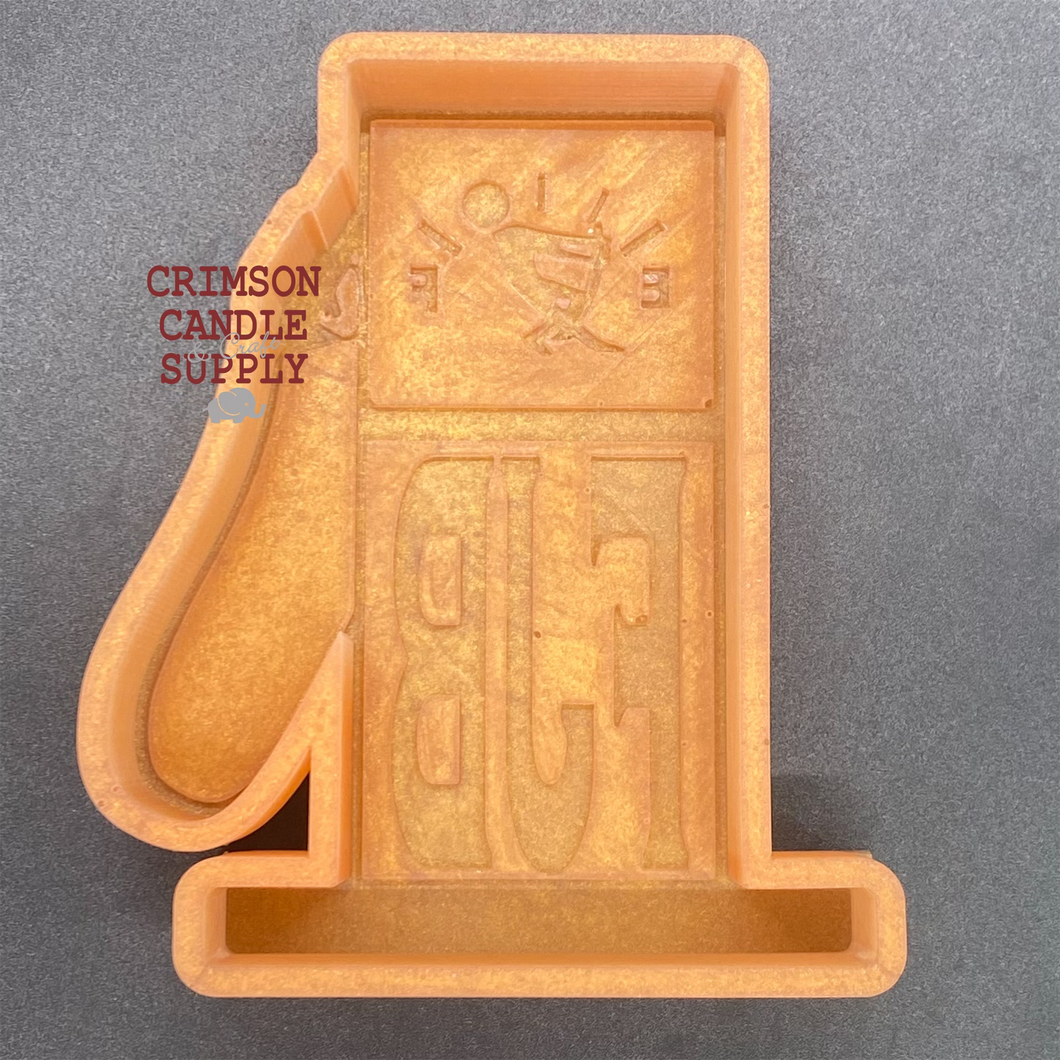 Gas Pump Silicone Mold 4.5”wide x 5”tall x 1